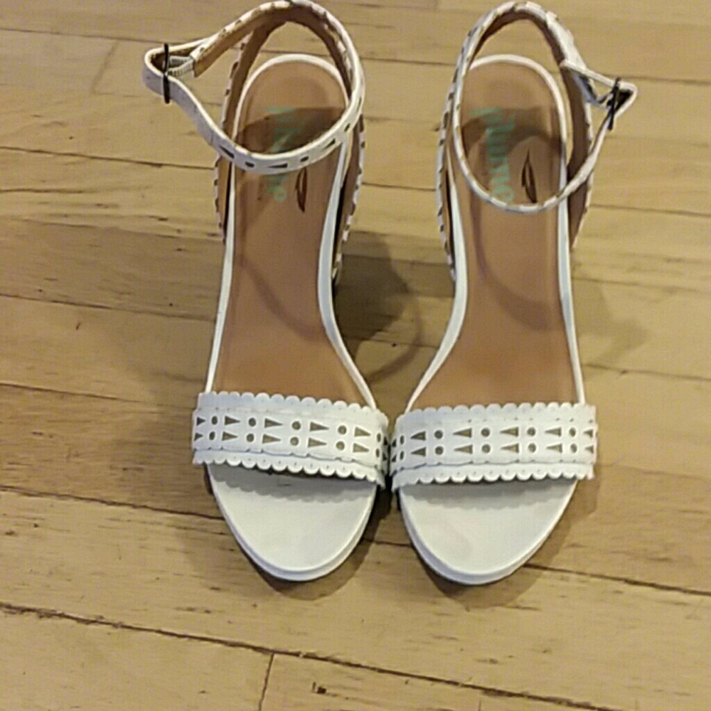 White sandals